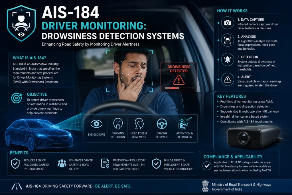 AIS-184 Driver Monitoring Drowsiness Detection Systems
