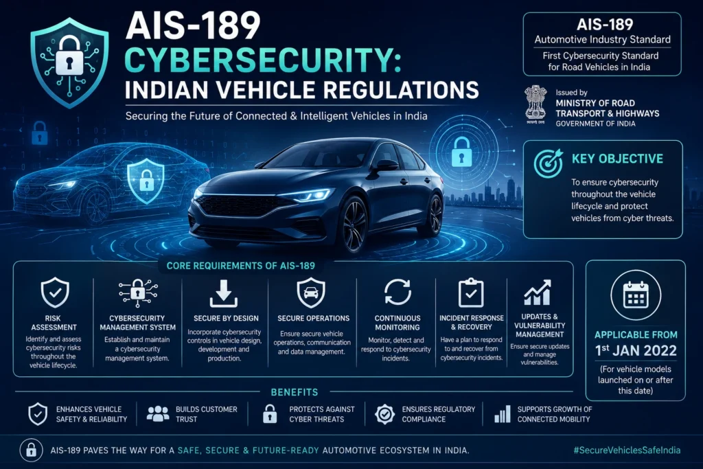 AIS-189 Cybersecurity Indian Vehicle Regulations