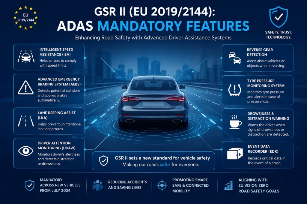 GSR II (EU 20192144) ADAS Mandatory Features