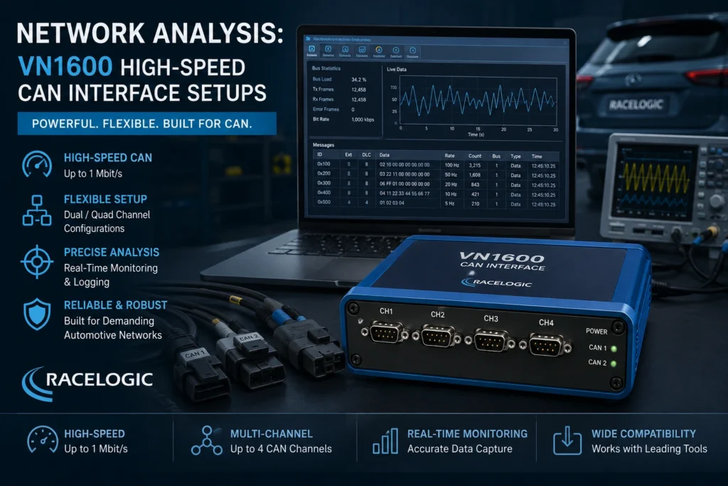 Network Analysis VN1600 High-Speed CAN Interface Setups
