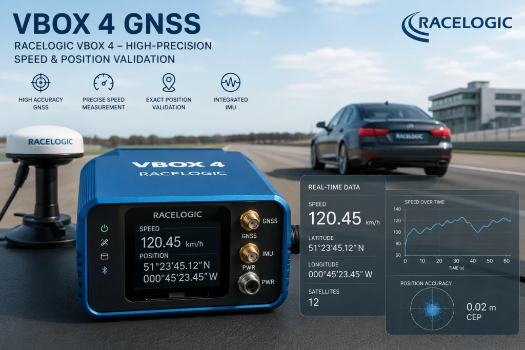 VBOX 4 GNSS Racelogic VBOX 4 - High-Precision Speed & Position Validation
